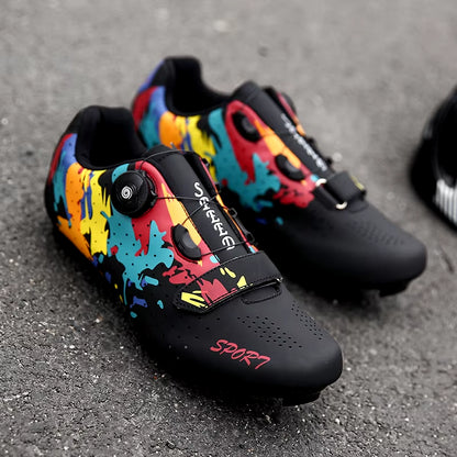 2023 MTB Cycling Shoes Men Mountain Footwear Racing Road Bicycle Flat Clit Sneaker Cleat Women Dirt Speed Route Bike Biking Spd